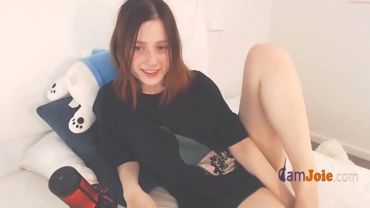 young horny teen with cute innocent face cant stop fucking dildo