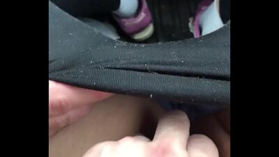 Fingering my girl in the car