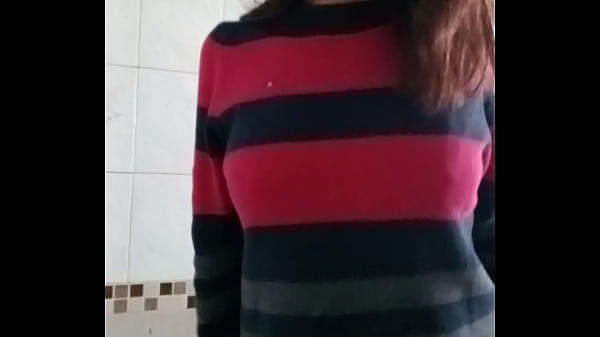 Selene masturbates in the bathroom while her parents are at home
