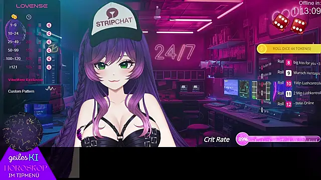 HentaiGotchi naked strip webcam for live sex video chat